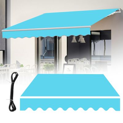 Awning Replacement Canopy, PVC Oxford Fabric, Sky Blue, 7 x 2 m