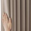 Homxi Thermal Room-Darkening Curtains, 2-Pack, Light Coffee, 137W x 214H cm Each view 2