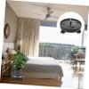 Round Plant Stand with Wheels, Black Plastic, for Flower Pots view 3