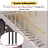 ZCFXIFGF Adjustable-Angle Metal Stair Railing Post, Gold (Style B), 235 cm view 3