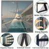 Magnetic Insect Screen Door 63 x 106 cm, No-Drill Adhesive Installation, Non-Cuttable, Gray view 3