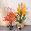 CWCQGH Artificial Plant, 140 cm, Realistic Yellow Ginkgo Tree view 3