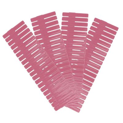 Adjustable DIY Drawer Dividers, White/Pink, 24.8 cm Short Model