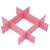 Adjustable DIY Drawer Dividers, White/Pink, 24.8 cm Short Model view 4