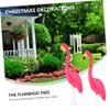 UKCOCO 2-Piece Pink Flamingo Garden Stakes, HDPE view 3