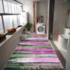RGLXING Rug Runner for Hallway, Non-Slip Kitchen Rug, Doormat, 80 x 160 cm, Washable, Pink and Green view 3