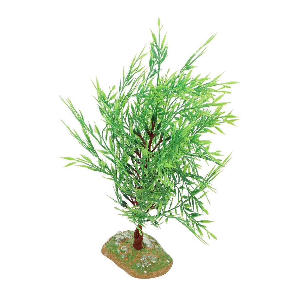 SOLUSTRE Decorative Green Plastic Willow Tree for Miniature Landscapes