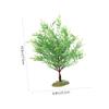 SOLUSTRE Decorative Green Plastic Willow Tree for Miniature Landscapes view 2