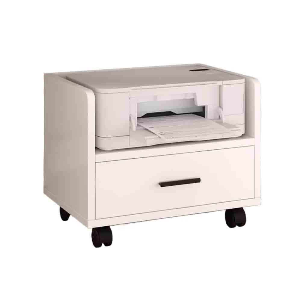 Xilin-872 White Printer Stand with Drawer