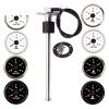 52 mm Marine Fuel/Water Level Gauge, 0–190 Ω / 240–33 Ω, White L view 2