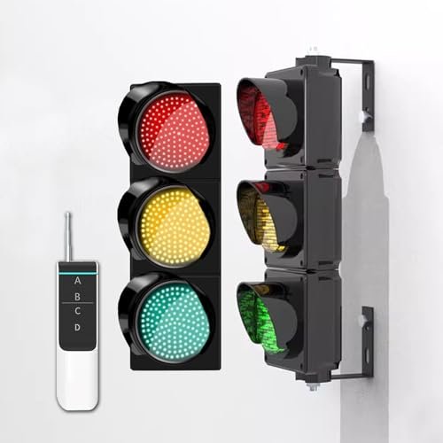 Red/Green/Yellow Stop-and-Go Traffic Light with Remote Control