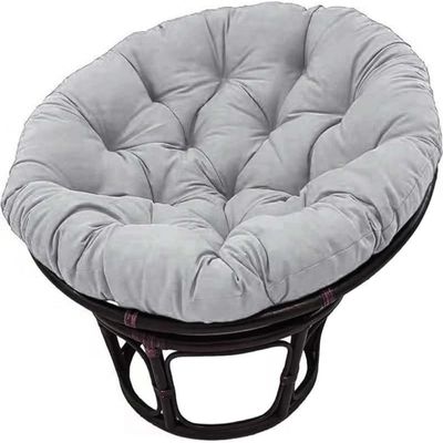 Round Papasan Chair Cushion, Light Gray, 110 x 110 cm