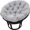 Round Papasan Chair Cushion, Light Gray, 110 x 110 cm view 1