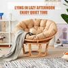 Round Papasan Chair Cushion, Light Gray, 110 x 110 cm view 2