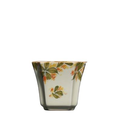 Hand-Painted Ceramic Tea Cup