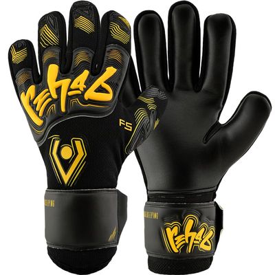 Rehab Master NC Resist Goalkeeper Gloves with Finger Protection, for Artificial Turf, Unisex, Size 6