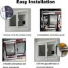 Usknxiu Basement Replacement Window, Horizontal Sliding, White, 40 x 14 in view 4