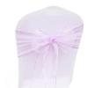 ZIUBMVDYC Lavender Organza Chair Sashes, 18 × 275 cm view 1