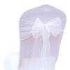 ZIUBMVDYC Lavender Organza Chair Sashes, 18 × 275 cm view 3