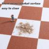 Square Mahjong Mat, Quiet Non-Slip Table Mat (Red, 70 cm/27.5 in) view 4