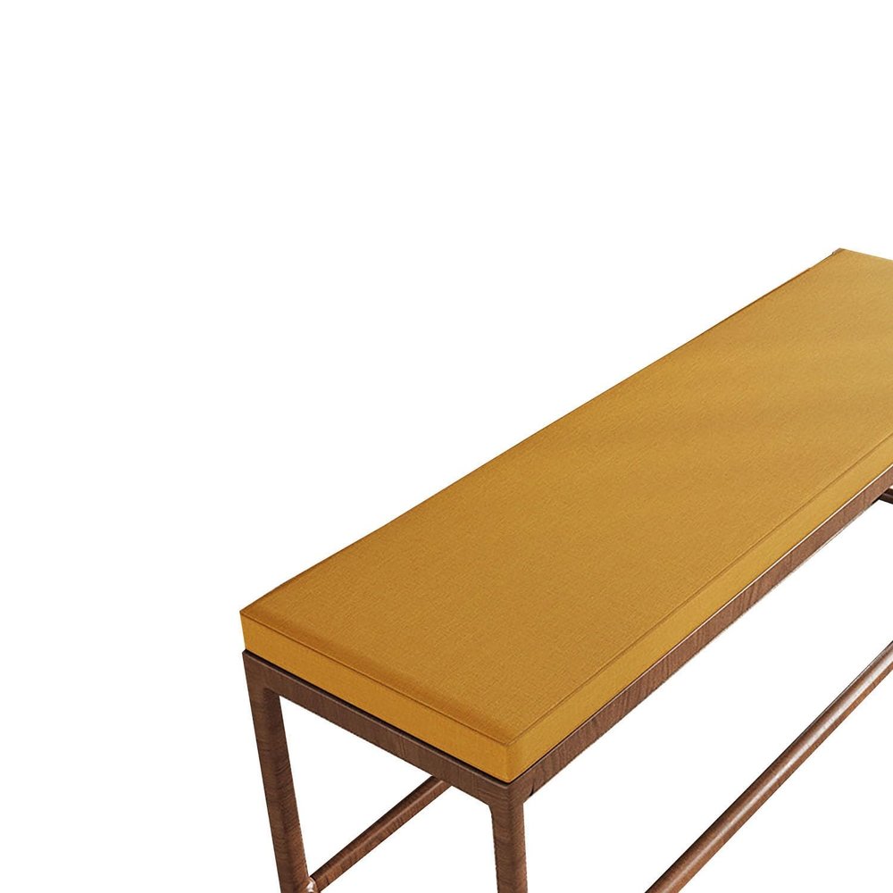 PLCIVSA 5 cm Thick Bench Cushion, Yellow, 165 x 35 x 5 cm