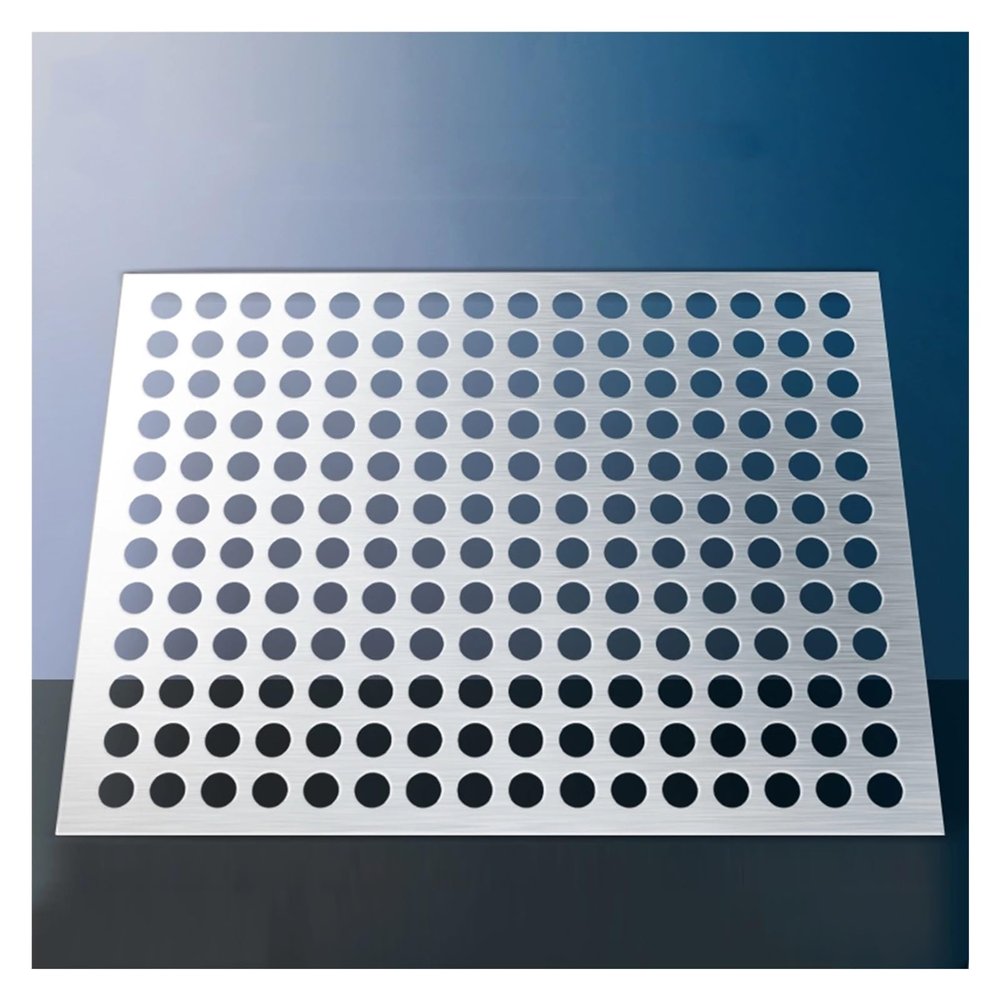 DTVEW Stainless Steel Perforated Sheet, 0.6 mm Thick, Multifunctional Metal Panels (0.42 x 1 m)