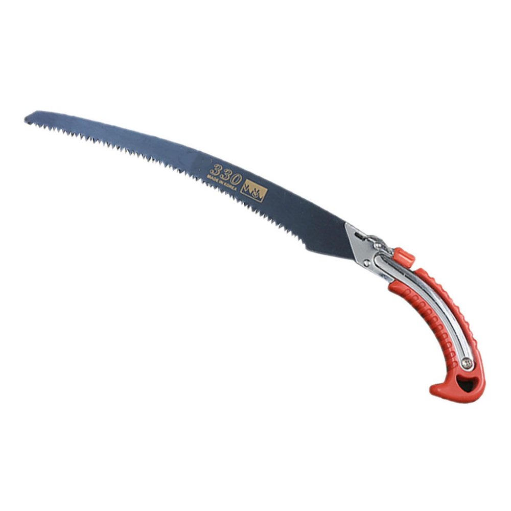 Curved Garden Saw for Branches and Trees, 65 Manganese Steel, Navy