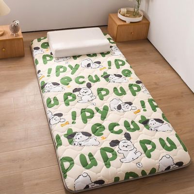 Japanese Futon Mattress, Roll-Up Camping Mattress for Floor Guests, Blue-Green, 120 x 200 cm
