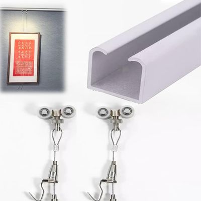 Heavy-Duty Picture Rail Hanging System with 1 m, 2 m, or 3 m Wire