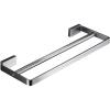 HAVVMK Double Towel Bar, Wall-Mounted Stainless Steel, Brushed Silver view 1