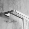 HAVVMK Double Towel Bar, Wall-Mounted Stainless Steel, Brushed Silver view 3