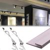 Silver Picture Rail Hanging System with D-Rings and Hooks view 1