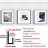 Silver Picture Rail Hanging System with D-Rings and Hooks view 3