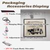 Silver Picture Rail Hanging System with D-Rings and Hooks view 4