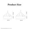 Folding Fine-Mesh Hanging Drying Rack, Single Layer, Wind-Resistant, 2-Pack, Gray, 48 cm view 2