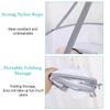 Folding Fine-Mesh Hanging Drying Rack, Single Layer, Wind-Resistant, 2-Pack, Gray, 48 cm view 4