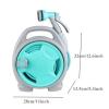 Garden Hose Reel, 15 m/50 ft, Hose Cart Set with 6-Pattern Nozzle view 2