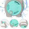 Garden Hose Reel, 15 m/50 ft, Hose Cart Set with 6-Pattern Nozzle view 3