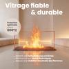 LONGLIFE Balmoral-Rosalyn Fireplace Glass, 245 x 185 x 4 mm, Heat-Resistant up to 800°C view 3