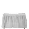 PZOFERLIN Rectangular Table Skirt, Disposable Water- and Grease-Resistant BPA-Free Plastic, Reusable, Gray view 1