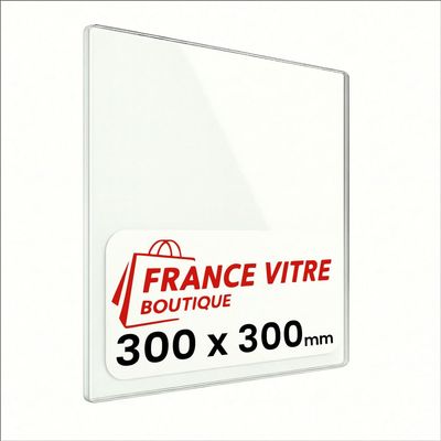 Fireplace – Colorado Model – 300 x 300 x 4 mm – Fireplace Glass – Stove Glass – Replacement Fireplace Pane – Heat-Resistant Glass up to 800°C