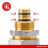 BOOPARTS 16 mm x 3/4" Male-Thread Elbow Compression Fitting, Brass, 10-Pack view 3