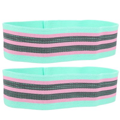 Legs & Butt Shaper Elastic Workout Bands, 2-Piece Set, Mint Green