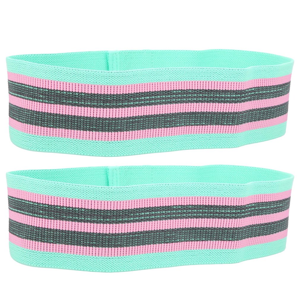 Legs & Butt Shaper Elastic Workout Bands, 2-Piece Set, Mint Green
