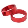 Alomejor 28.6 mm Aluminum Alloy Fork Spacers for Front Bicycle Light, 5 pcs, Red view 2