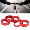 Alomejor 28.6 mm Aluminum Alloy Fork Spacers for Front Bicycle Light, 5 pcs, Red view 3