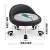 OZLMBERN Mobile Round Low Stool with Universal Wheels view 2