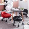 OZLMBERN Mobile Round Low Stool with Universal Wheels view 3