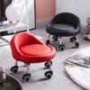OZLMBERN Mobile Round Low Stool with Universal Wheels view 4
