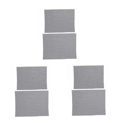 Sosoport 3 Sets Portable Grill Mesh Mats, Nonstick, Black, 2 Pieces x 3